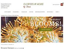 Tablet Screenshot of flowersandmorebydean.com